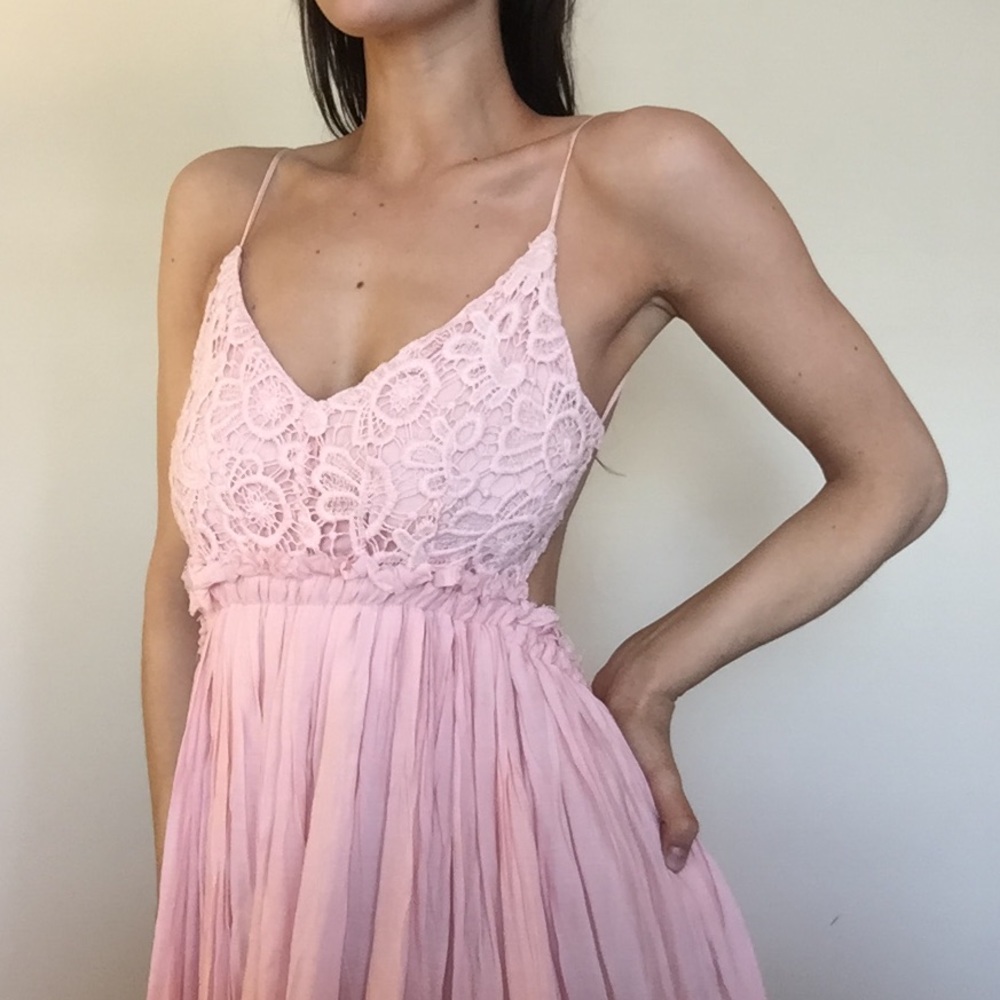Lulu's backless maxi dress